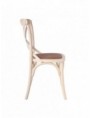 SILLA CREMA MADERA DE OLMO 46 X 42 X 87 CM