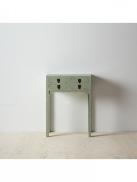 CONSOLA VERDE CLARO DM-MADERA ORIENTAL 63 X 26 X 85 CM
