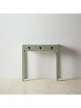 CONSOLA VERDE CLARO DM-MADERA ORIENTAL 85 X 26 X 85 CM