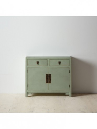 MUEBLE RECIBIDOR VERDE CLARO DM-MADERA 90 X 26 X 78 CM