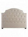 CABECERO CAPITONÉ CREMA TEJIDO-MADERA 160 X 10 X 130 CM