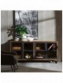 APARADOR NEGRO-NATURAL MADERA DE MANGO 160 X 35 X 71 CM