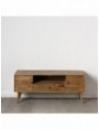 MUEBLE TV 2 PUERTAS Y 1 CAJÓN NATURAL 120 X 40 X 50 CM