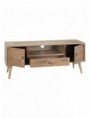 MUEBLE TV 2 PUERTAS Y 1 CAJÓN NATURAL 120 X 40 X 50 CM