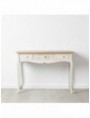 CONSOLA 3 CAJONES BLANCO-NATURAL 110 X 40 X 78 CM