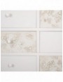 CÓMODA 6 CAJONES BLANCO-NATURAL 100 X 40 X 80 CM