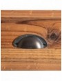 ESCRITORIO NEGRO-NATURAL METAL / MADERA 101 X 43 X 78 CM