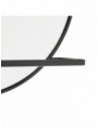 ESPEJO ESTANTE NEGRO METAL-CRISTAL 90 X 10 X 50 CM