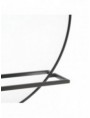 ESPEJO ESTANTE NEGRO METAL-CRISTAL 120 X 10 X 70 CM