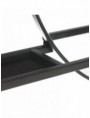 ESPEJO ESTANTE NEGRO METAL-CRISTAL 120 X 10 X 70 CM