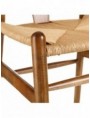 SILLA MARRÓN MADERA DE OLMO SALÓN 56 X 48 X 78 CM