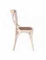 SILLA CREMA MADERA DE OLMO 46 X 42 X 87 CM
