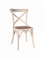 SILLA CREMA MADERA DE OLMO 46 X 42 X 87 CM