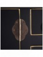 CONSOLA 4 PUERTAS Y 3 CAJONES NEGRO 95 X 26 X 90 CM