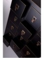 MUEBLE AUXILIAR 15 CAJONES NEGRO-ORO 63 X 26 X 104,50 CM