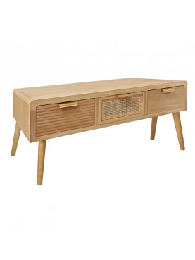 MUEBLE TV NATURAL MADERA-RATÁN SALÓN 110 X 50 X 45 CM