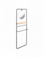 MESITA BLANCO ROZADO 45 X 26 X 69 CM