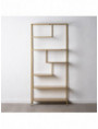 VITRINA NEGRO METAL-CRISTAL SALÓN 80 X 30 X 131 CM