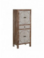 CONSOLA 3 CAJONES BLANCO-NATURAL 110 X 40 X 78 CM