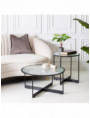 MUEBLE AUXILIAR NEGRO-NATURAL 60 X 38 X 102 CM
