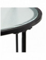 MUEBLE AUXILIAR NEGRO-NATURAL 60 X 38 X 102 CM