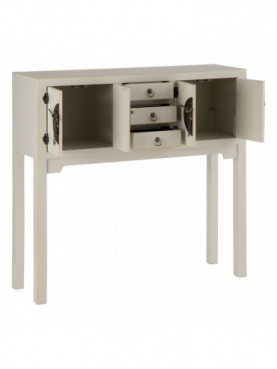 CONSOLA TAUPE DM ''ORIENTE'' ENTRADA 95 X 26 X 90 CM