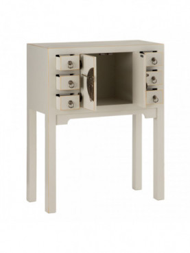 CONSOLA TAUPE DM ''ORIENTE'' ENTRADA 63 X 26 X 80 CM