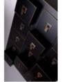 MUEBLE AUXILIAR 15 CAJONES NEGRO-ORO 63 X 26 X 104,50 CM