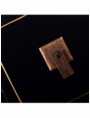 MUEBLE 8 CAJONES NEGRO-ORO MADERA 130 X 24 X 50,50 CM