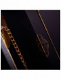 MUEBLE 8 CAJONES NEGRO-ORO MADERA 130 X 24 X 50,50 CM