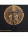 CONSOLA 4 PUERTAS Y 3 CAJONES NEGRO 95 X 26 X 90 CM