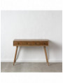 CONSOLA 4 CAJONES NATURAL DM-MADERA 110 X 40 X 78 CM