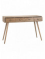CONSOLA 4 CAJONES NATURAL DM-MADERA 110 X 40 X 78 CM
