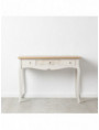 CONSOLA 3 CAJONES BLANCO-NATURAL 110 X 40 X 78 CM