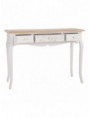 CONSOLA 3 CAJONES BLANCO-NATURAL 110 X 40 X 78 CM