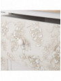 CÓMODA 6 CAJONES BLANCO-NATURAL 100 X 40 X 80 CM