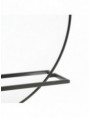 ESPEJO ESTANTE NEGRO METAL-CRISTAL 120 X 10 X 70 CM