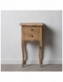 MESITA NATURAL MADERA MINDI DORMITORIO 40 X 30 X 72 CM
