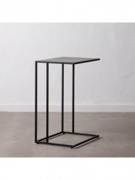 MESA AUXILIAR NEGRO METAL 45 X 35 X 65 CM