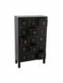 MUEBLE AUXILIAR 15 CAJONES NEGRO-ORO 63 X 26 X 104,50 CM