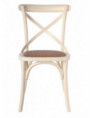 SILLA CREMA MADERA DE OLMO 46 X 42 X 87 CM