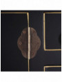 CONSOLA 4 PUERTAS Y 3 CAJONES NEGRO 95 X 26 X 90 CM