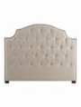 CABECERO CAPITONÉ CREMA TEJIDO-MADERA 160 X 10 X 130 CM
