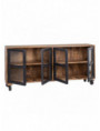 APARADOR NEGRO-NATURAL MADERA DE MANGO 160 X 35 X 71 CM
