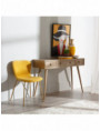 CONSOLA 4 CAJONES NATURAL DM-MADERA 110 X 40 X 78 CM
