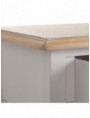 CONSOLA 3 CAJONES BLANCO-NATURAL 110 X 40 X 78 CM