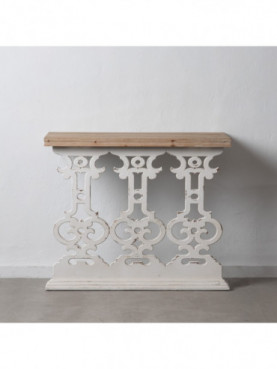 CONSOLA BLANCO ROZADO 100 X 50 X 83,50 CM