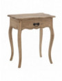 MESITA NATURAL MADERA MINDI DORMITORIO 58 X 43 X 70 CM