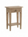 MESITA NATURAL MADERA MINDI DORMITORIO 50 X 32 X 72 CM