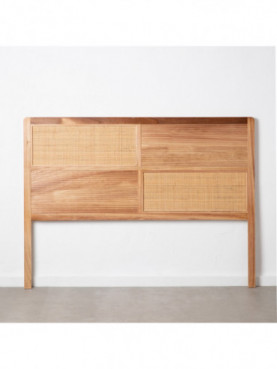 CABECERO 150CM NATURAL MADERA-RATÁN 160 X 3,50 X 120 CM